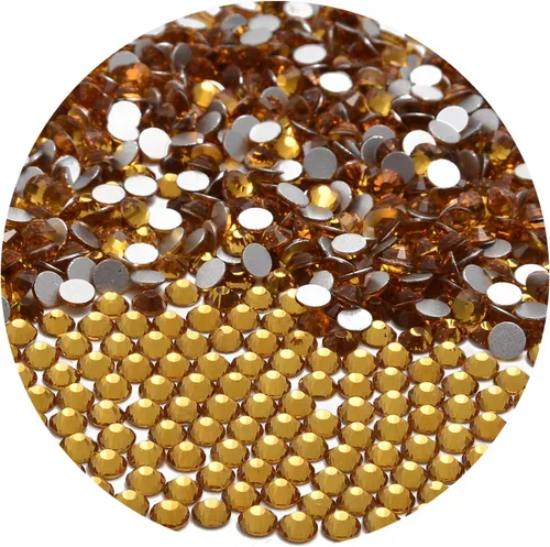 Miniatura 86 de NCB 288 diamantes de imitación de cristal redondos para arte de uñas, con parte trasera plana, para hacer accesorios de bricolaje, zapatos, ropa