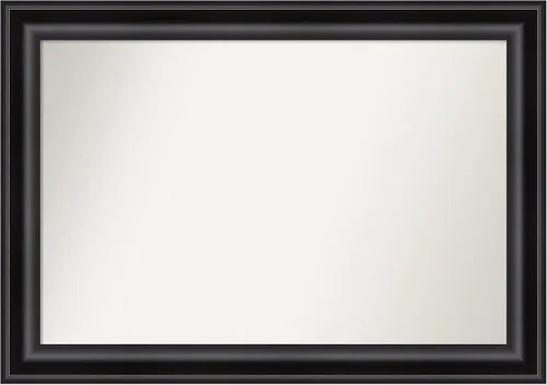 Miniatura 138 de Amanti Art Espejo personalizado, espejo de baño negro puente, espejo de pared o espejo de tocador de baño sobre el fregadero (26 x 26 pulgadas)