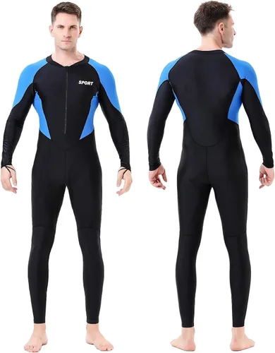 Traje de neopreno para buceo para mujeres y hombres, traje de baño del cuerpo completo, traje de baño delgado, protección UV de una pieza, secado
