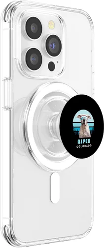 Miniatura 3 de Dogo Argentino Winter Ski Aspen Colorado Dog Lover PopSockets MagSafe PopGrip for iPhone