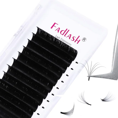 Miniatura 21 de FADLASH Extensiones de pestañas con rizo D, 0.07 mm, bandeja mixta fácil de usar, pestañas de volumen 2D-10D, autoaplicables, 15-20 mm