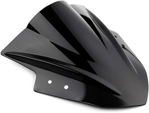 Miniatura 4 de Amazicha Parabrisas para Kawasaki Ninja 300 EX300R EX300 2013 2014 2015 2016 2017 (negro) pantalla deflector de viento de doble burbuja