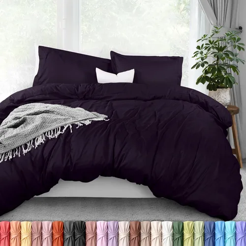 Miniatura 29 de Utopia Bedding Funda de edredón tamaño Queen – 1 funda de edredón con 2 fundas de almohada – Funda de edredón de 3 piezas con cierre de cremallera