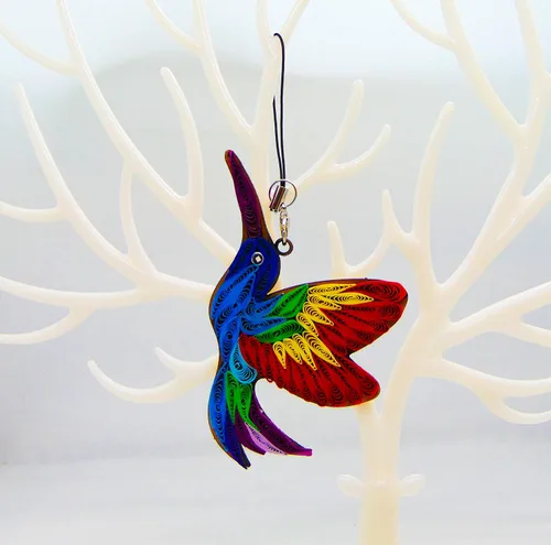 Miniatura 10 de Colección Quilling Bird Lovers – Adornos de quilling hechos a mano para amantes de los animales, decoraciones para el hogar y días festivos, dijes