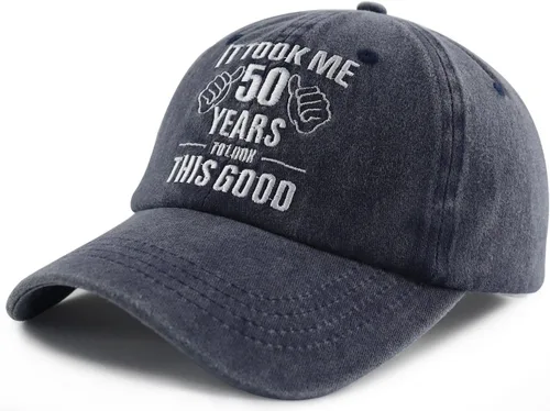 Miniatura 2 de It Took Me 50 Years to Look This Good Hat para mujeres y hombres, divertida gorra de béisbol ajustable bordada 50 cumpleaños