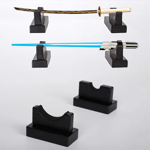Miniatura 3 de Lightsaber Wooden Stand, Samurai Sword Stand, Anime Sword Rack Baseball Bat Stand Horizontal Wooden Display Stand Shop Display, Lightsaber