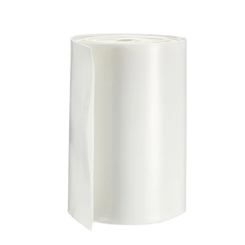 Miniatura 6 de uxcell Tubo termorretráctil de PVC de envoltura de batería de 4.134 in de ancho plano para 18650 16.4 ft de longitud transparente
