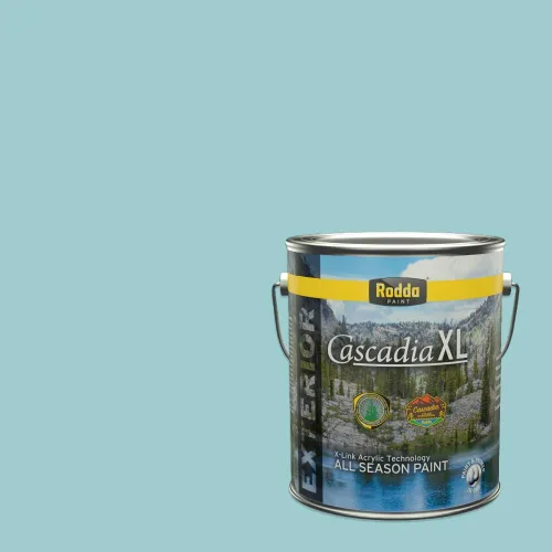 Miniatura 20 de Rodda Paint CASCADIA XL - Pintura e imprimación satinada para exteriores en uno, cuarto de galón, azul Madonna