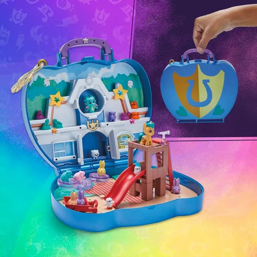 Miniatura 9 de My Little Pony Mini World Magic Compact Creation Critter Corner - Juguete, Set de Juego Construible con Pony Hitch Trailblazer para Niños de 5 Años