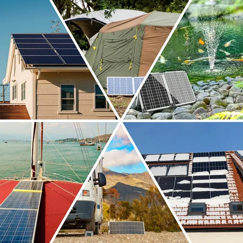 Miniatura 4 de Pilipane Cargador de batería solar de 250 W con controlador de carga de 10 A, kit de panel solar portátil, kit de panel solar monocristalino