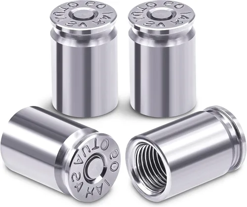 Tapas de válvula de neumático, bala, aleación de aluminio, cubiertas universales a prueba de polvo para automóviles, SUV, camiones, bicicletas,