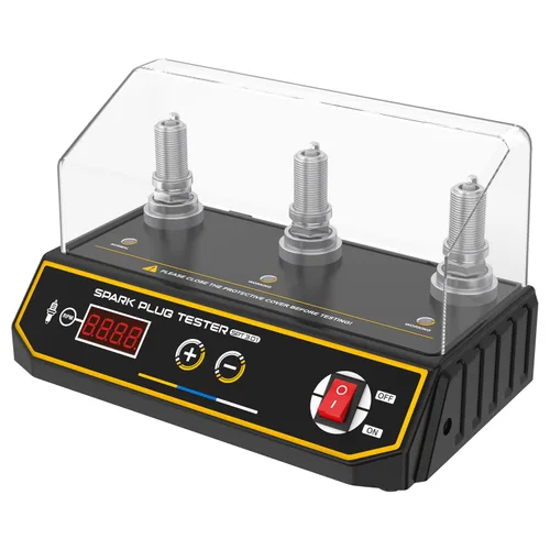 Miniatura 9 de Probador de chispas para automóvil, probador de bujías de automóvil con detector de doble orificio ajustable automático, analizador de enchufe