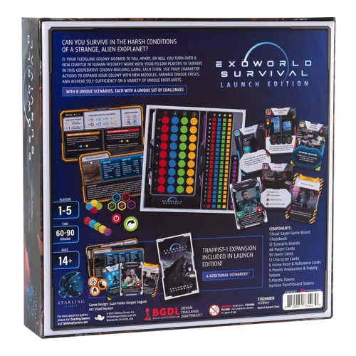 Miniatura 2 de Exoworld Survival Cooperative Colony-Building Strategy Board Game on Alien Planets 1–4 Players, Age 14+ Replayable Sci-Fi Survival Adventure
