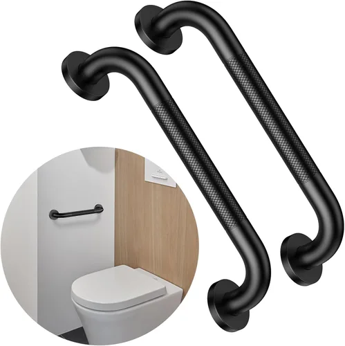 Miniatura 60 de Barra de agarre antideslizante para ducha de 24 pulgadas, acabado blanco frotado con aceite, diámetro de 1.25", Barra de agarre para baño Munzong