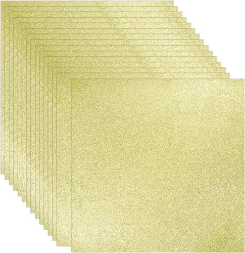 Miniatura 10 de 40 hojas de papel de cartulina con purpurina de 20 colores - 21,6 x 27,9 cm, 250 g/m²/92 lb, cartulina gruesa de peso pesado y colorida