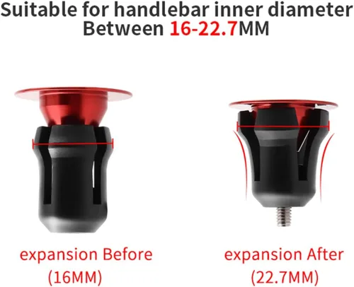 Miniatura 3 de Tapones de Extremo para Manillar de Bicicleta Tapas Tapones para Manillar de Bicicleta Perfectos para la Mayoría de las Bicicletas Bicicleta