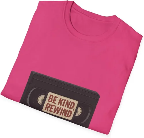 Miniatura 4 de Be Kind Rewind VHS Tape T-Shirt Retro 80s 90s Nostalgia Heliconia