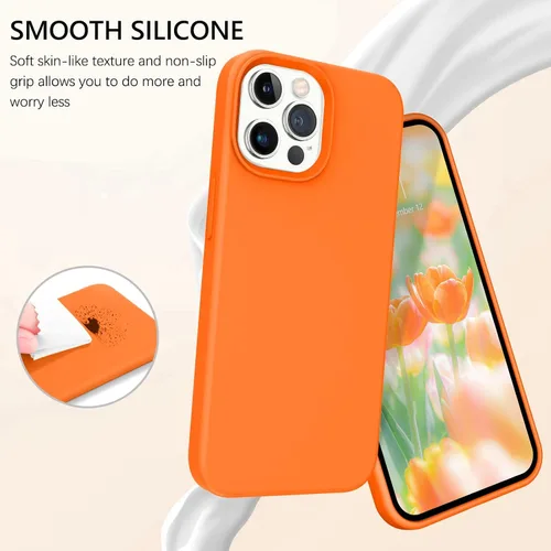Miniatura 450 de GUAGUA Funda compatible con iPhone 17 Pro Max de 6.9 pulgadas, silicona líquida, goma de gel suave, delgada, forro de microfibra delgada