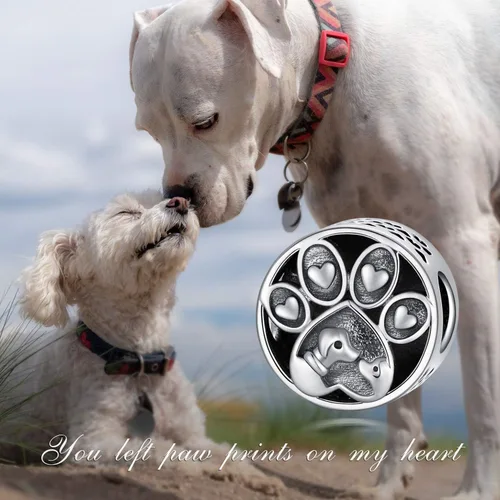 Miniatura 5 de Abalorio personalizado para perro, gato, abeja, unicornio, plata de ley 925, compatible con pulsera Pandora