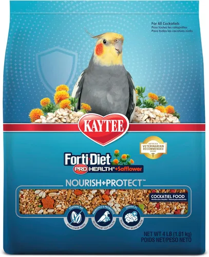 Kaytee Forti-Diet Pro Salud+Nourish+Protect alimento para periquitos, apoya la cría y la muda, nutrición respaldada por la ciencia, salud digestiva