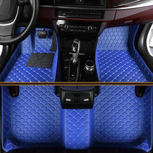 Miniatura 26 de Tapetes de piso de automóvil para el 99 % de los sedán, SUV deportivos, protección para todo tipo de clima, tapetes de cuero impermeables