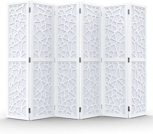 Miniatura 9 de VINGLI Divisor de habitación de 70 pulgadas de alto, pantalla de privacidad de tela no tejida, divisores de pared de división interiores, separador