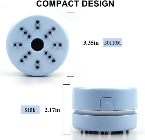Miniatura 2 de BLOCE Diamond Tools, Aspiradora Mini de Accesorios de Escritorio, Aspiradora de Mano (Azul)