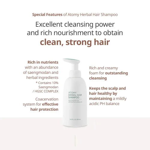 Miniatura 2 de Atomy Champú Herbario Cabello 500 Ml