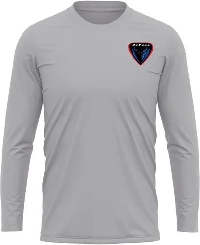 Miniatura 233 de Camisa deportiva de manga larga oficial de la NCAA Collegiate para hombre, con logotipo en el pecho izquierdo, colección Athletic Heather