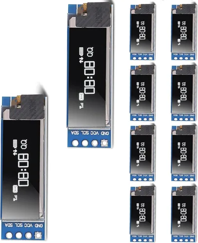 Miniatura 9 de DORHEA 2 unids 0.91 '' I2C OLED módulo de pantalla IIC 0.91 pulgadas I2C SSD1306 LED DC módulo blanco I2C LCD 128x32 controlador de pantalla 3.3V ~