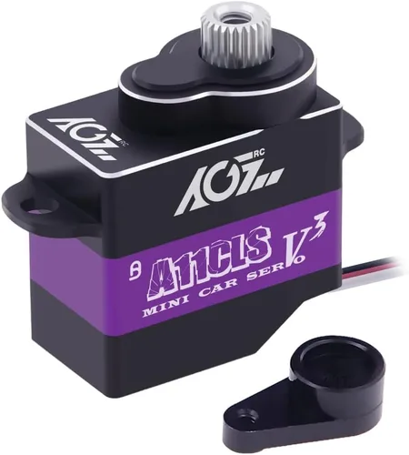 Miniatura 11 de AGFRC Mini-Z - Servo de micro dirección para coche, 0.052 segundos HV de alta velocidad, engranaje de metal completo, mini servo digital sin núcleo