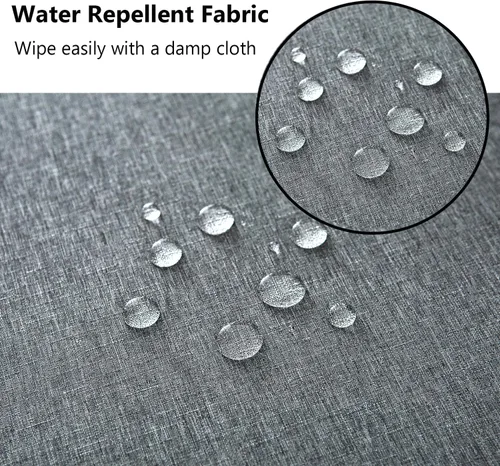 Miniatura 5 de Fundas para cojines de asiento de patio, fundas deslizantes lavables de repuesto, funda impermeable para cojín de silla de muebles de exterior, Gris