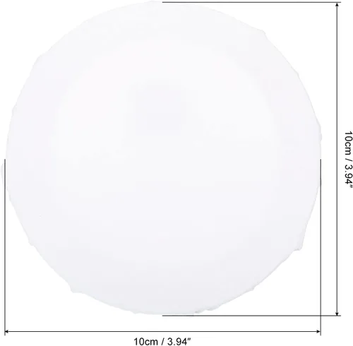 Miniatura 2 de PATIKIL Paneles de lienzos de pintura para pintura, paquete de 4 paneles redondos de madera de 4 x 4 pulgadas, paneles de arte en blanco estirados