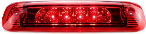 Tresound Luz de freno LED de 3ª tercera para Jeep Cherokee 1997-2001 lámpara de montaje alto central (lente roja)