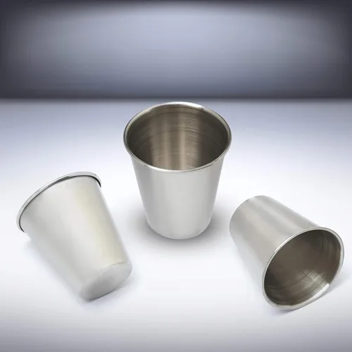 Miniatura 8 de DISCOUNT PROMOS Vasos de chupito de metal de 2.5 onzas, juego de 10, paquete a granel, ideal para bodas, cumpleaños, fiestas, acero inoxidable
