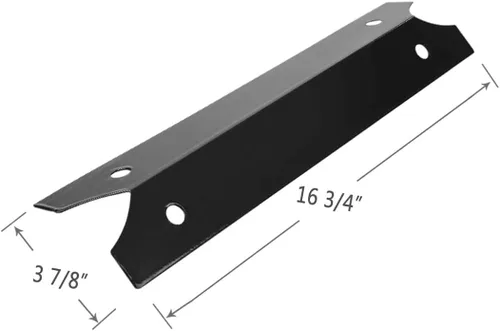 Miniatura 2 de P9731A (paquete de 5) Placa de calor de acero porcelánico de 16 3/4 pulgadas para modelos seleccionados de parrilla de gas Brinkmann, Charmglow