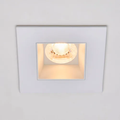 Miniatura 3 de Maxxima Foco LED empotrado cuadrado ultrafino de 4 pulgadas de bajo kelvin, antirreflejo, clasificación IC sin lata, 1200 lúmenes, 5 temperaturas