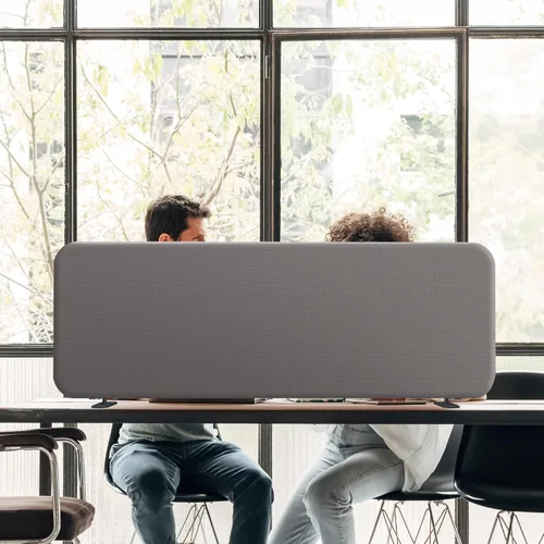 Miniatura 9 de DECOLAB Divisor de escritorio, panel de división portátil de privacidad para oficina, estudiantes, encimera, pruebas, independiente, antiarañazos