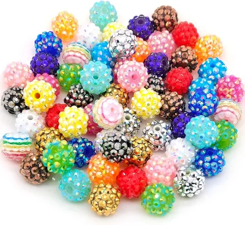 Miniatura 8 de Cuentas de diamantes de imitación de colores de 0.78 pulgadas, 0.63 pulgadas, 0.55 pulgadas, 0.394 pulgadas, 0.394 pulgadas, 0.394 pulgadas, 0.394