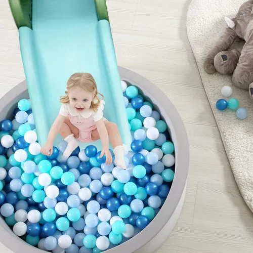 Miniatura 7 de TRENDPLAY Pelotas de Plástico para Pozos de Pelotas de 2.2 Pulgadas, Paquete de 50 100 200 500 Pelotas Huecas, Perfectas para Piscinas de Bebés