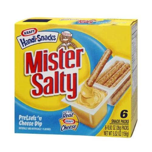 Miniatura 2 de Kraft Handi-Snacks Mister Salty Pretzels 'n Cheese Dip Snack