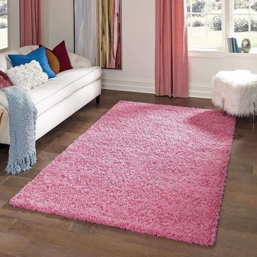 Miniatura 7 de Unique Loom Zuniga Solid Shag Collection alfombra moderna de felpa negra de área (7' 0 x 10' 0)