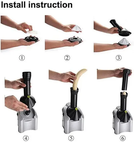 Miniatura 7 de Home Manual Juicer Mini Fruit Juice Ice Cream Machine, Easy to Operate, One-Click Control Yogurt Machine