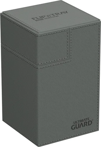Miniatura 15 de Ultimate Guard Twin Flip'n'Tray 200+, estuche para mazo para 200 tarjetas TCG de doble manga + bandeja de dados, color rojo, cierre magnético