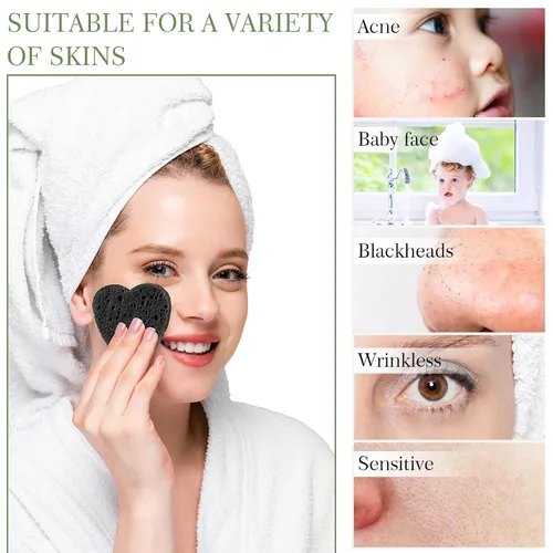 Miniatura 6 de Sieral 120 esponjas faciales comprimidas para mujeres con contenedor, almohadillas desechables para lavar la cara, exfoliar, esteticista, blanco