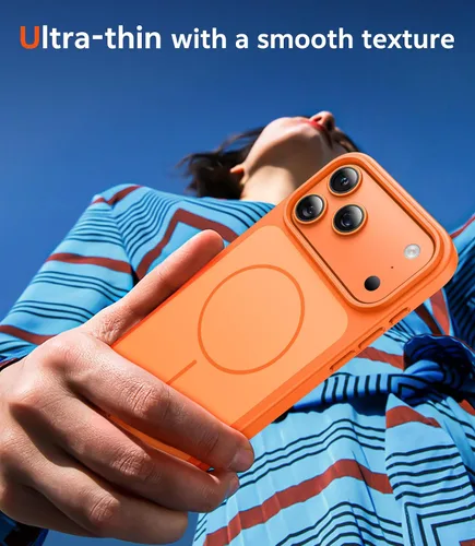 Miniatura 429 de FNTCASE Funda para iPhone 13 Pro-Max: Fundas magnéticas transparentes compatibles con Magsafe Slim anti amarillamiento protección contra caídas
