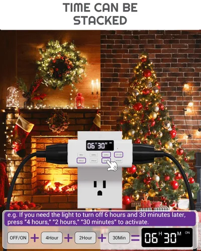 Miniatura 2 de NEARPOW - Temporizador de cuenta regresiva para interiores, temporizadores de apagado automático con pantalla grande, cuenta regresiva