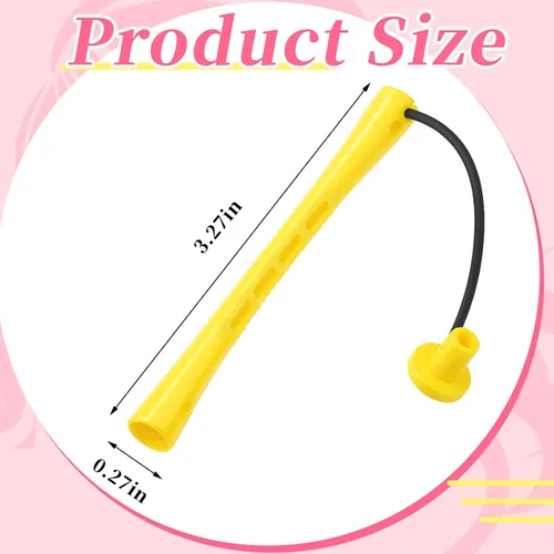 Miniatura 2 de Tigeen 200 varillas permanentes para cabello natural, rodillos de plástico para el cabello, pequeños rizadores sin calor, barra de onda fría