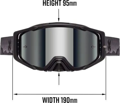 Miniatura 3 de Funn Soljam MTB Enduro DH gafas antivaho lente transparente adicional, bolsa y hojas de rasgadura
