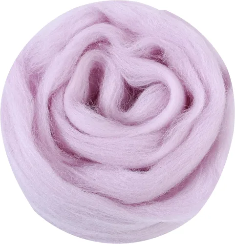 Miniatura 36 de 24 tipos de lana rosa, 4.23 oz (120 g), adecuado para fieltro húmedo y fieltro de aguja de telas hiladas de lana. Un paquete de prueba está Tonos